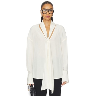 冬季 象牙白辣妹风长袖 内搭 上装 尘沙上衣REVOLVE小众新款 EAVES