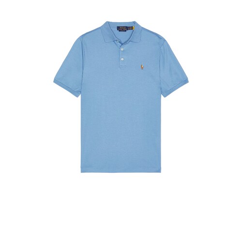 Polo Ralph Lauren浅蓝Polo衫翻领纽扣通勤风秋冬新品REVOLVE