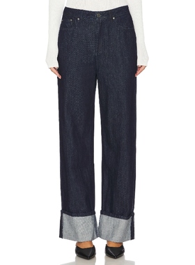 [冬季新品]AFRM KENDALL 牛仔裤蓝色直筒裤丹宁长裤REVOLVE