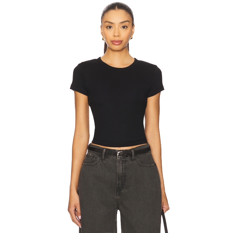 ALLSAINTS STEVIE 上装 黑色 y2k辣妹风REVOLVE小众