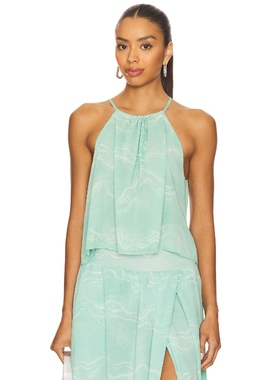 MISA Los Angeles THELMA 上装 绿色REVOLVE小众新款