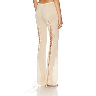 GIRL 休闲风REVOLVE小众新款 长裤 美式 米色 POSTER