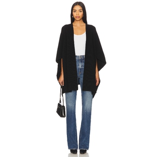 Favorite Daughter 披风 黑色简约披肩外套上衣REVOLVE小众新款