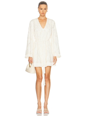 Alexis JEN 裙子 revolve小众新款 奶油色