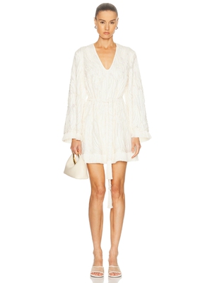 Alexis JEN 裙子 revolve小众新款 奶油色