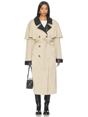 WeWoreWhat COAT 外套 revolve小众新款 棕黄色