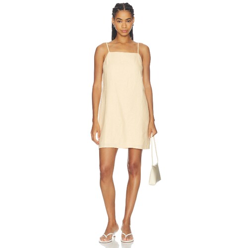Sanctuary Hideaway Linen Tie Strap Dress 26夏季新品 revolve