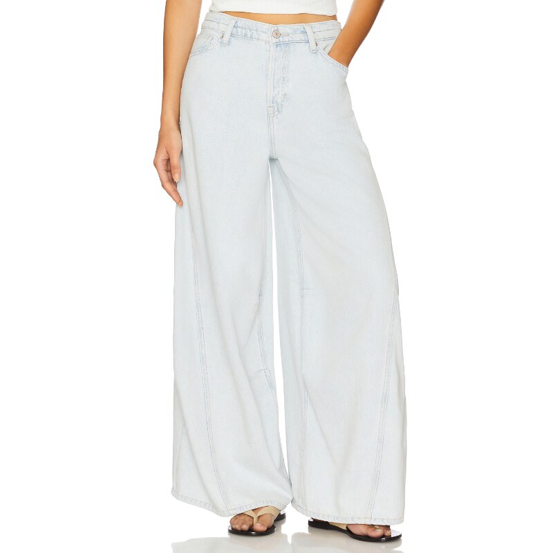 Free People WESTWARD 牛仔裤 蓝色 美式休闲风revolve小众新款图片