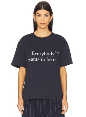 [冬季内搭]PRIVATE POLICY T恤 藏青色辣妹风REVOLVE