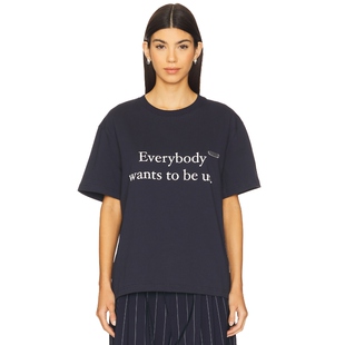 [春季新品]PRIVATE POLICY T恤 藏青色辣妹风REVOLVE