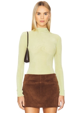 [冬季新品]SER.O.YA LILIA长袖上衣绿色y2k辣妹REVOLVE冬季保暖