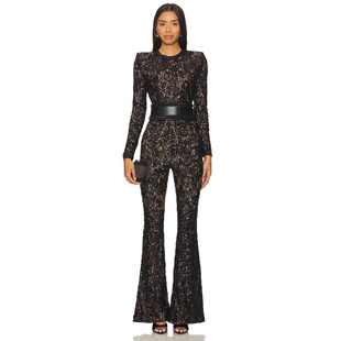 连身裤 BELLA 黑色 美式 Nadine 休闲风REVOLVE小众新款 Merabi