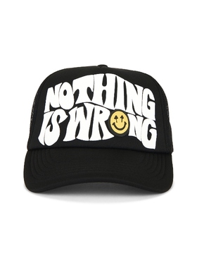 [冬季新品]Happy Caps NOTHING 卡车司机帽 黑色REVOLVE小众