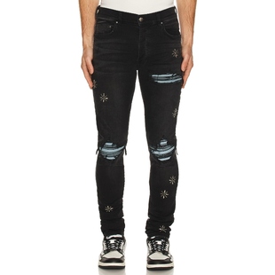 黑色REVOLVE小众新款 Amiri 牛仔裤