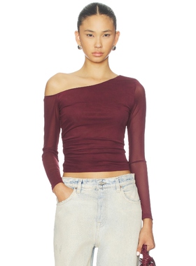 Nakedvice THE KELSO 上装 紫色 y2k辣妹风REVOLVE小众新款