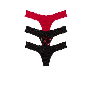 Hanky Panky 丁字裤 黑色、红色REVOLVE小众新款