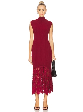 [冬季新品]SAYLOR DIMITRA 裙子 酒REVOLVE小众