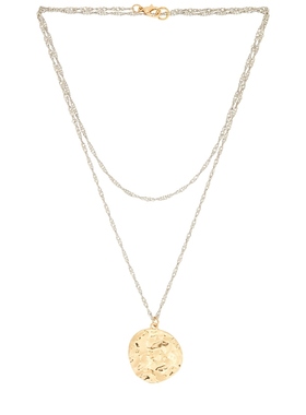 Lovers and Friends VIVIA 项链 金属金色REVOLVE小众新款