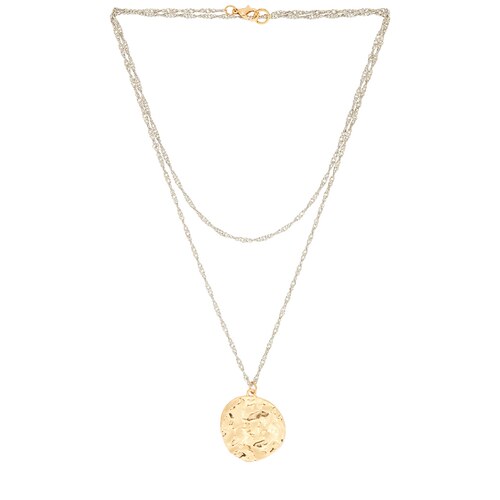 Lovers and Friends VIVIA 项链 金属金色REVOLVE小众新款