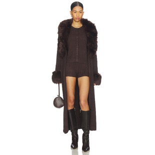 Mumu Your LOMBARDI 外套 Show 巧克力色REVOLVE小众春季