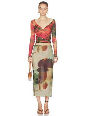 [海外直邮]Free People VALENTIN 可翻面套装 橙色 度假波西米亚R