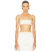 Top Courtney 象牙白REVOLVE小众 Silk Bralette Zheng Duchesse