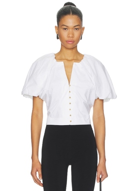 FRAME DRAMATIC 衬衫 白色 y2k辣妹风REVOLVE小众新款