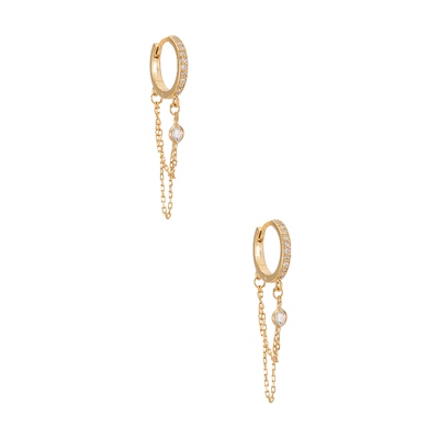 Natalie B Jewelry REESE 圆环耳饰revolve时尚小众新款金色