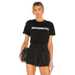 DEPARTURE ABSOFUCKINGLUTLEY T 恤revolve小众新款