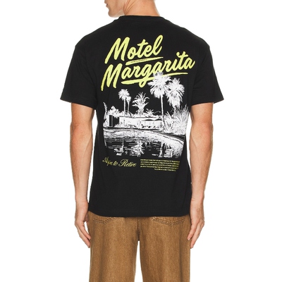 Motel Margarita POOLSIDE T恤 黑色REVOLVE小众新款