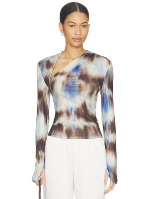 MADISON THE LABEL LAURY MESH 上装 revolve小众新款