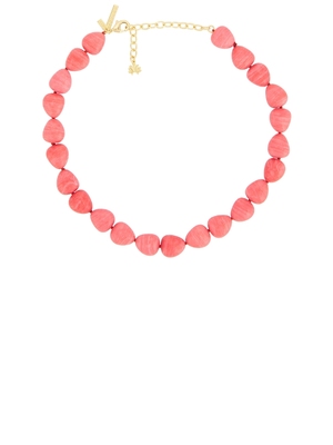 Lele Sadoughi BAROQUE 贴颈项链 revolve小众新款 珊瑚色