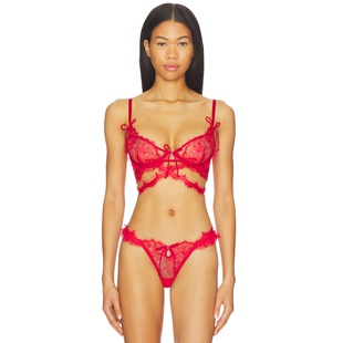 [春节穿搭]For Love & Lemons 爱柠檬SONJA钢圈红色REVOLVE新款