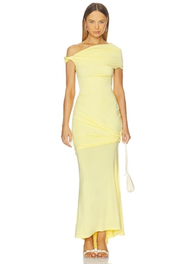 [冬季新品]Paris Georgia PASCAL 裙子 黄色REVOLVE小众