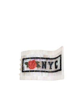 Solar Eclipse Hand-Painted NYC Subway Heart Hair Lay Down Cl