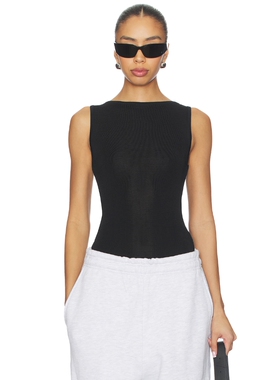 Entire Studios BOAT NECK 紧身服 revolve小众新款 黑色