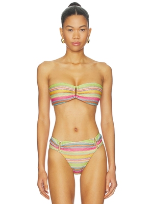 PQ DETAIL BANDEAU BIKINI TOP 细节装饰抹胸比基尼上衣 revolve