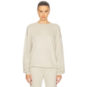 Eterne 内搭 运动复古风REVOLVE小众新款 运动衫 米色