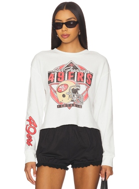 Junk Food 49ERS 运动衫 象牙白 运动复古风REVOLVE小众新款