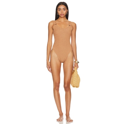 Hunza G DOMINO 一件式泳装revolve时尚小众新款