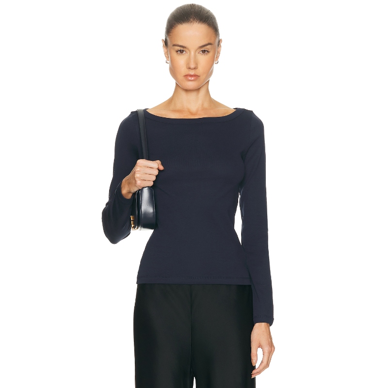 FLORE FLORE STEFFI 上装 藏青色 y2k辣妹风小众新款