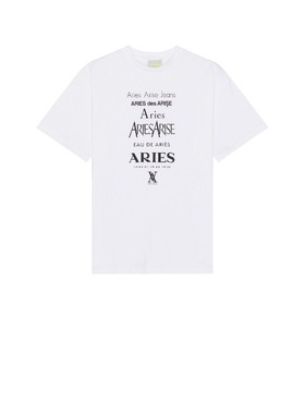 Aries PERFUME 夏季T恤 白色REVOLVE小众新款