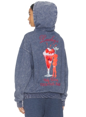 Boys Lie 连帽衫 藏青色 运动复古风REVOLVE小众新款