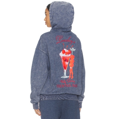 Boys Lie 连帽衫 藏青色 运动复古风REVOLVE小众新款