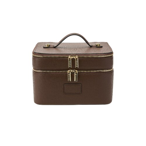 ETOILE COLLECTIVE DUO VANITY CASE 化妆包 棕色REVOLVE小众新款