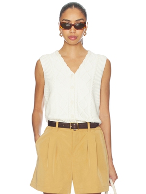Varley Tatyana Cable Knit Vest Top revolve小众新款