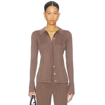 REMAIN Light Knit Cardigan 棕色REVOLVE小众新款春季