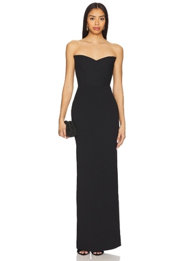 SOLACE London MALLA 长裙 黑色REVOLVE小众新款