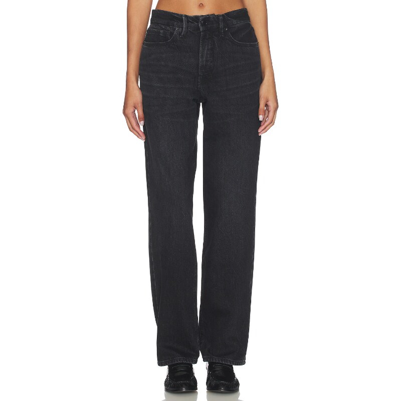 Good American GOOD PETITE 90S RELAXED 直筒 黑色 美式复古风RE