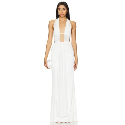 詹小猪Coco同款 NBD ILTA 长裙REVOLVE小众新款